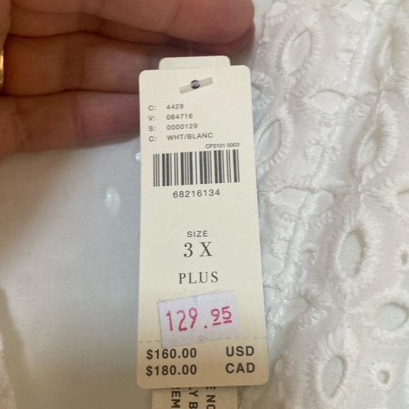 NWT ANTHROPOLOGIE Somerset Mini Dress White Eyelet Edition 3X - Picture 13 of 14